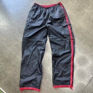 Vintage 90s Workout Swooshy Nylon Spalding Running Warm Up Pants Men's Size XL